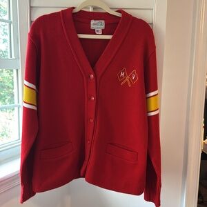 Vintage cheerleader cardigan